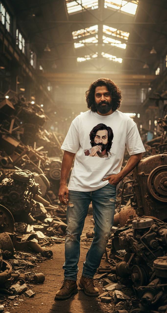 Bollywood 'Animal' Inspired T-Shirt | Ranbir Kapoor Fan Art Tee