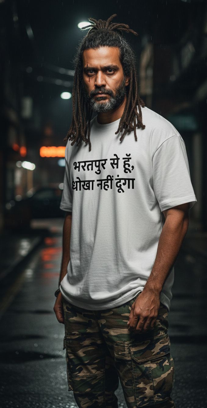 Bharatpur Loyals: Authentic Vibe Oversized Tee