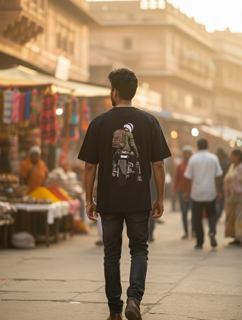 The Urban Voyager || Biker Tshirt