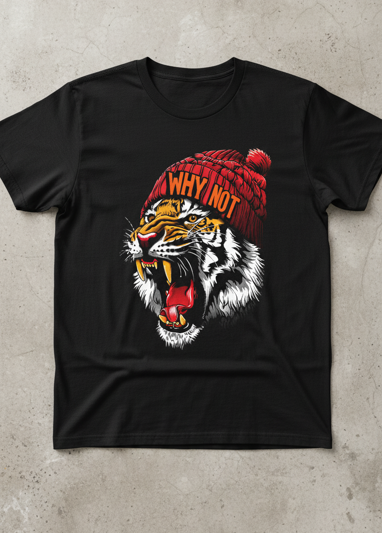 "Roaring Tiger" Oversized T-Shirt | Streetwear Collection