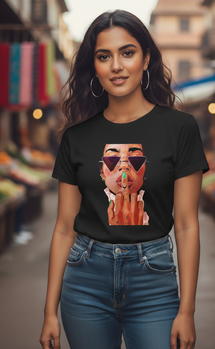 The "Silence, Honey" | Unapologetic Power Oversized Tee