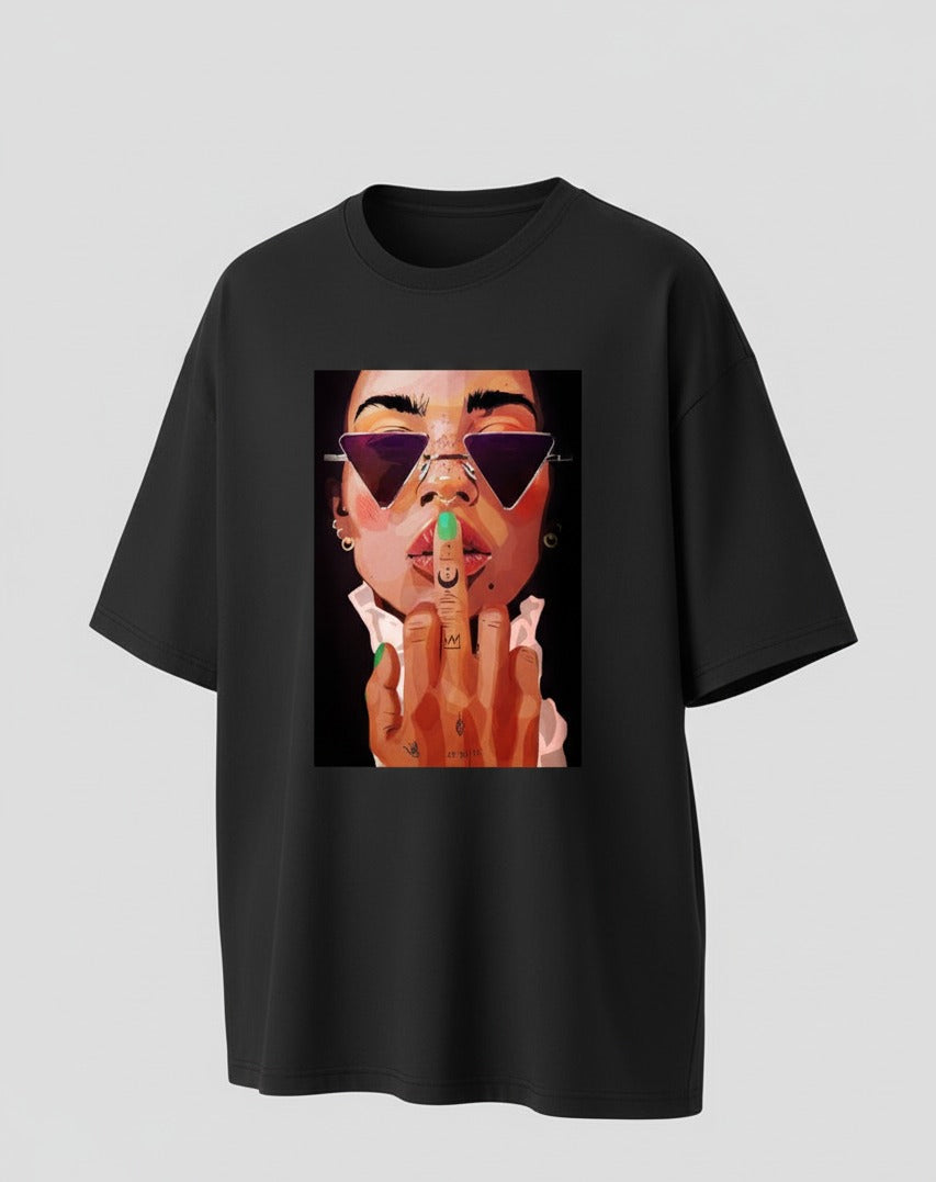 The "Silence, Honey" | Unapologetic Power Oversized Tee