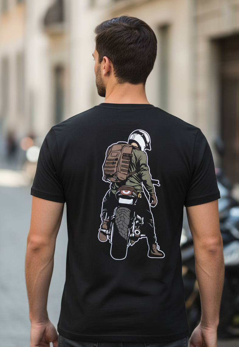 The Urban Voyager || Biker Tshirt