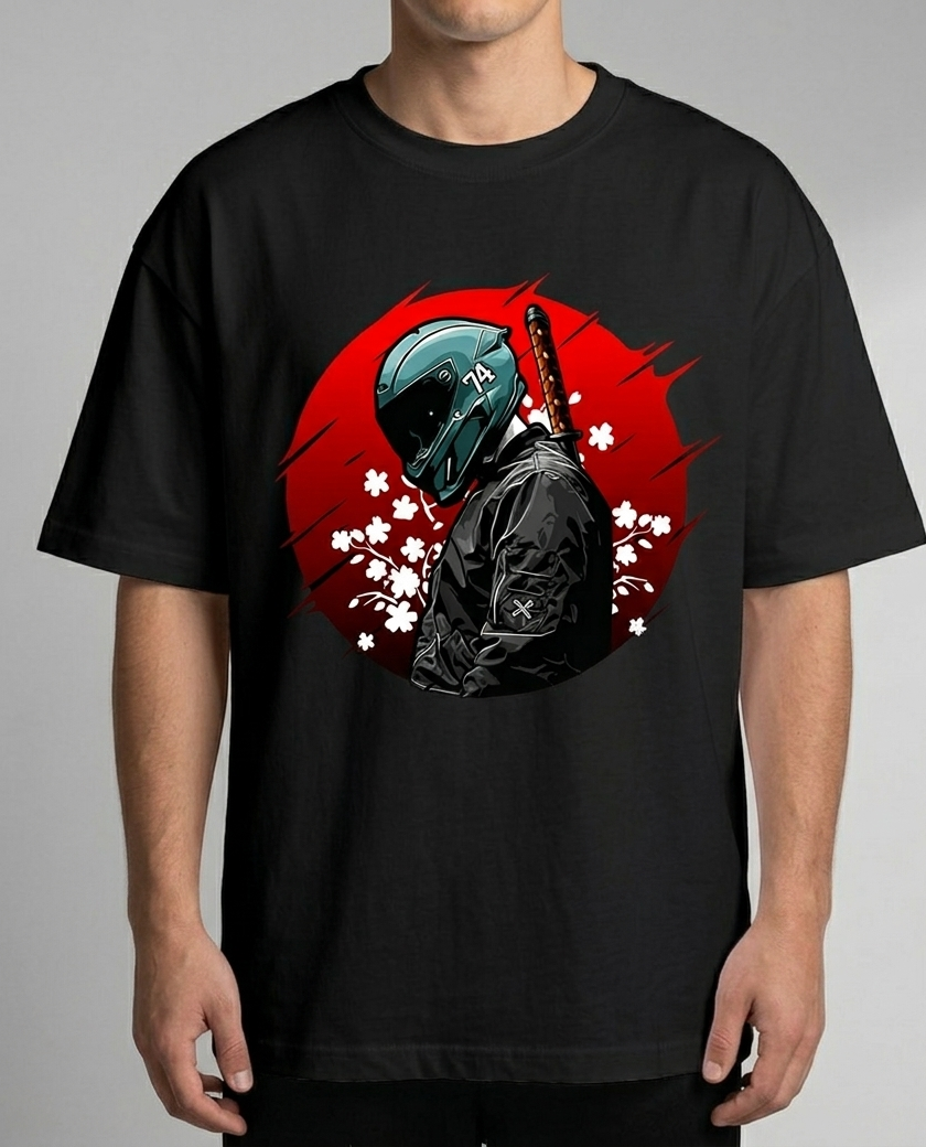 Night Rider | Oversized Streetwear Graphic Tee