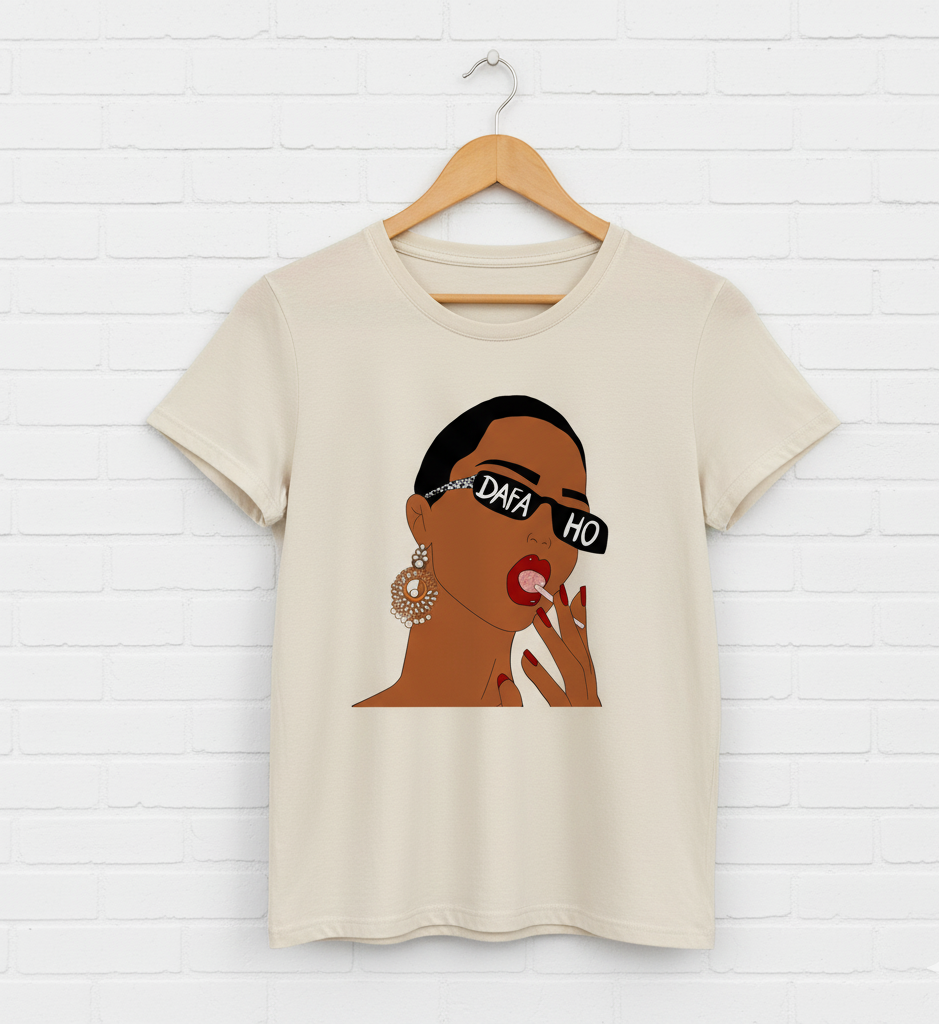 "Dafa Ho" Oversized Girl Tee | 240 GSM Attitude Collection